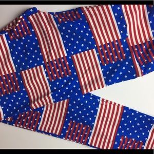 TC LuLaRoe Americana Leggings NWOT